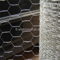 Treillis métallique hexagonal à coté de PVC pour la ferme